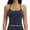 Blue, variant on Y Back Crop Tank Tops for Women Spaghetti Straps Racerback Padded Yoga Workout Longline Sports Bras Pink XL