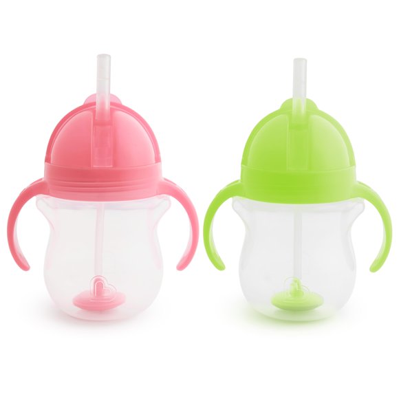 Trainer Cup Munchkin Any Angle, 200 ml, con tapa con cierre de clic, paquete de 2