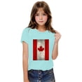 thumbnail image 4 of gljltg (3-10 Years) Unisex Kids Summer Fashionable Cute Maple Leaf Print Casual Short Sleeve Round Neck Cotton T-Shirt, 4 of 9