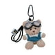 thumbnail image 5 of Llavero con colgante de animal de dibujos animados, novedoso, adorable y de peluche. Oso azul, 5 of 9