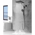 thumbnail image 1 of Combo de cabezal de ducha MakeFit Dual Rainfall con dispositivo portátil 10 modos, 1 of 7