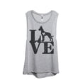thumbnail image 1 of LOVE Great Dane Dog Women's Fashion Sleeveless Muscle Tank Top Tee Sport Grey 2X-Large, 1 of 4