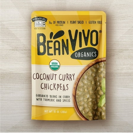 BeanVIVO Organic Coconut Curry Chickpeas - 10 oz
