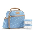 thumbnail image 1 of Fit + Fresh Townsend Lunch Bag Kit with Containers, Light Blue Daisy., 1 of 3