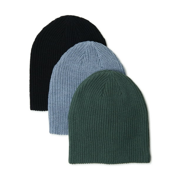 Men’s Knit Beanie, 3Pack