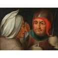 thumbnail image 3 of Pieter Balten 24x19 Black Modern Framed Museum Art Print Titled - A Soldier and a Peasant Woman, 3 of 5