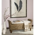 thumbnail image 2 of SAFAVIEH Palermo Bohemian Nautical Rattan Bench with Cushion, 2 of 4