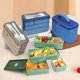 thumbnail image 5 of Lunch Box with Bag - 3-Tier Lunch Box with Cutlery Set, 4-in-1 Lunch Box with Cooler Bag for Students Adults Office Microwave Dishwasher Safe, 5 of 5