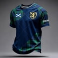 thumbnail image 2 of 2026 Soccer Cup Raglan Short Sleeve T-Shirt for Men, Crew Neck Jersey Graphic Tee - England Lion & Flag Print Athletic Top for Daily Wear & Party Dark Blue L, 2 of 5