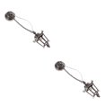 thumbnail image 1 of Vogacara Mini House Ceiling Lamp Black Indoor Gift Home Light Battery Toys Operated Outdoor Chandeliers LED Decoration Fashionable Negro 2piezas, 1 of 6