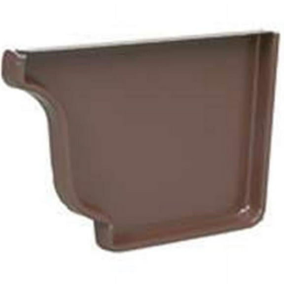 2520619 Brown Aluminium Right Hand End Cap 5In.