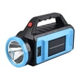 thumbnail image 2 of CxhicLuv Solar Rechargeable Spotlight, 8.3×5.1×3.5 Inch Camping Lantern – 3 Modes, Mobile Power Function, Waterproof – Ideal for Camping, Emergencies, Outdoor Workers, Blue, 2 of 9