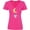 Hot Pink, variant on Inktastic Cute Fairy, Fairy On The Moon, Fairy On A Swing Women's V-Neck T-Shirt