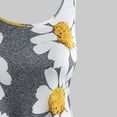 thumbnail image 4 of Robe d'Été Aguichant pour Femmes Femmes Dames Grande Taille à Imprimé Floral Sans Manches à Col Rond Robe Courte, 4 of 6