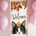 thumbnail image 4 of Decorative Design Welcome Banner Autumn Theme Cat Festive Decor Fall Decor for Home Decor Office Decor Indoor Decoration, 4 of 9