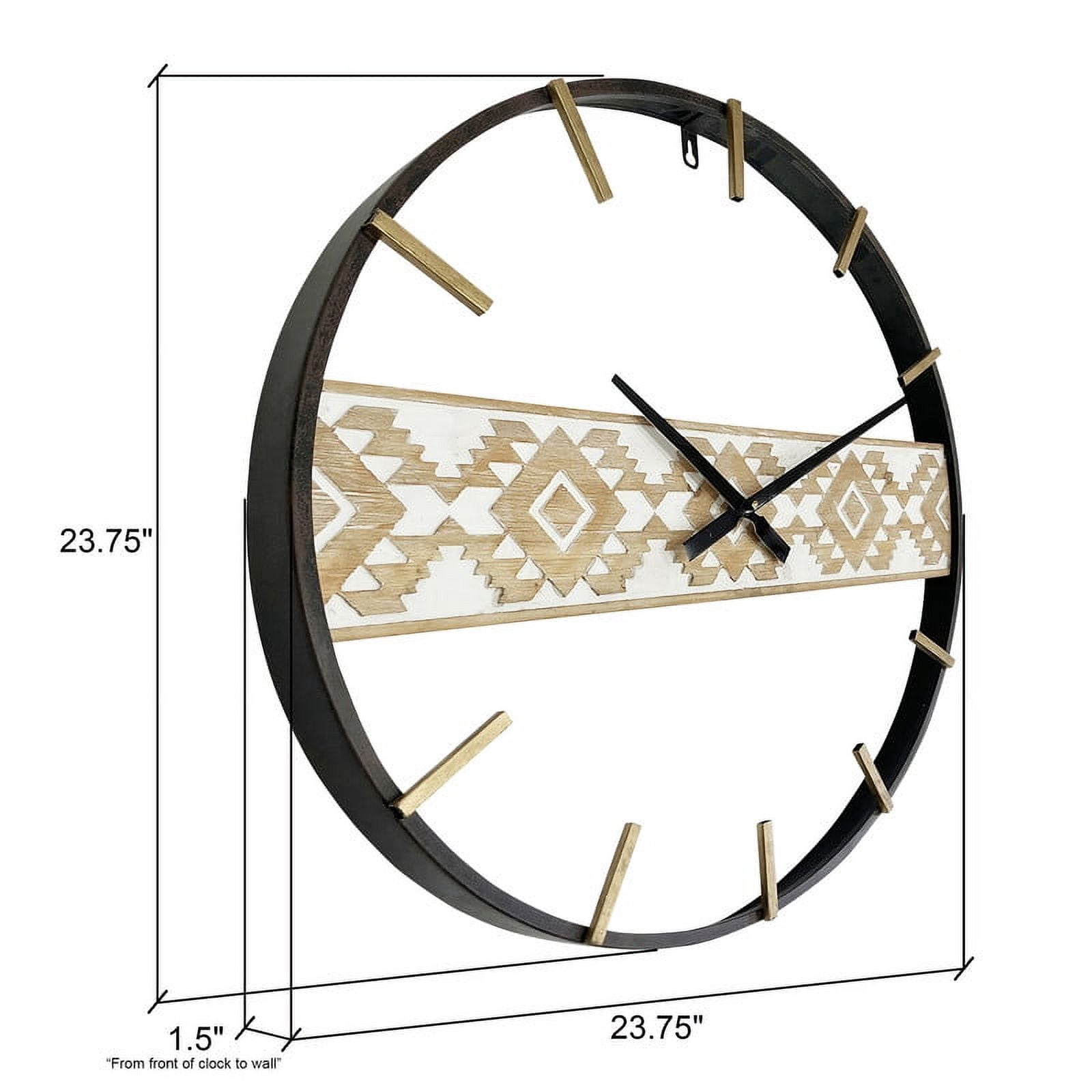 Leilani Metal Contemporary Morocan Wall Clock