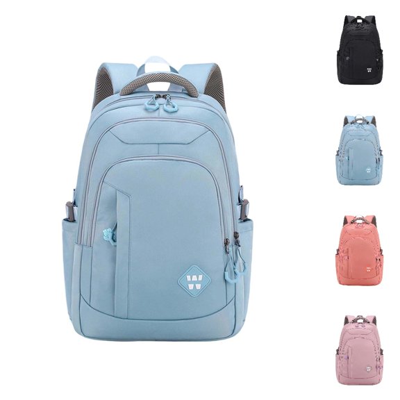 HJYCHN School Backpacks for Girls Large Capacity Sturdy Water-Resistant Daypack for Elementary Middle Kids School Backpack Blue One Size