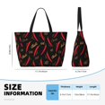 thumbnail image 4 of Fotbe Hot Chili Bolsa de Viaje para Playa - Resistente al Agua, Bolsa Tote de Gran Capacidad y Ligera con 7 Bolsillos para Mujeres y Hombres, 4 of 7