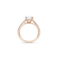 thumbnail image 5 of AFFY Moissanite Diamond Solitaire Engagement Wedding Ring in 14K Rose Gold over Sterling Silver-8.5, 5 of 8