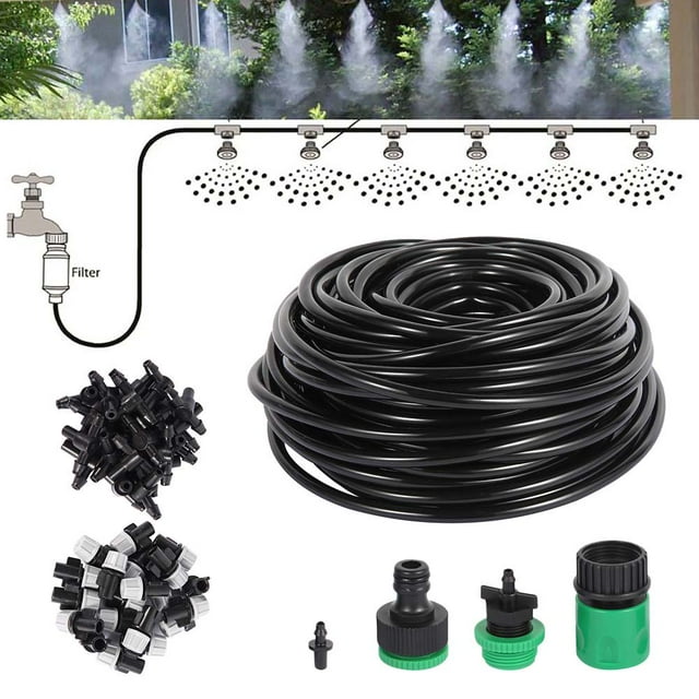 20m Micro Water Drip Irrigation Device Automatic Drip Irrigation System Garden Self Watering Hose Drippers For Home Garden Hanging Basket Plant Flower
