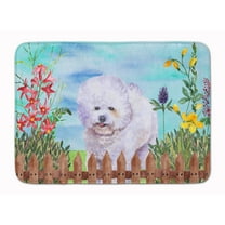Bichon Frise Spring Machine Washable Memory Foam Mat