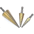 thumbnail image 1 of unique 3 Pcs Embouts à Pas, Embouts Coniques, 4-12 4-20 4-32mm Embouts d'Alésage, 1 of 3