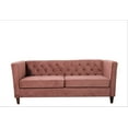thumbnail image 2 of Uspridefurniture Lisette 73.3'' Velvet Square Arm Sofa,Pink, 2 of 5