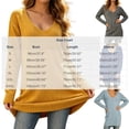 thumbnail image 3 of Sevevn Women's Fall Fashion Sweaters V Neck Long Sleeve Tunic Tops Long Length Loose Knit Pullover Shirts Versatile Winter Outfits for Work Office Shopping Walking Leisure, 3 of 6