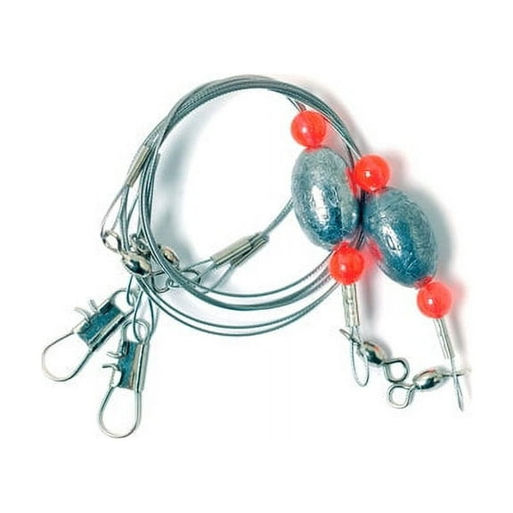 Eagle Claw Lazer Sharp 31" Redfish Rig with 1 oz. Egg Sinker, 2 Pack