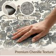 thumbnail image 6 of ODIKA 6'x9' Washable Area Rug Non-Slip, Chair-Friendly, Beige Symmetrical Cream Interlocking Dusty Details Entryway for Dining Room, Under Table, Office Décor, 6 of 7