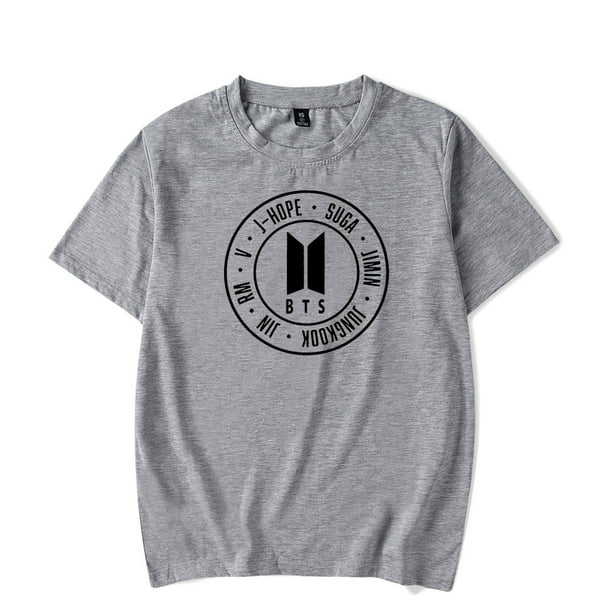 BTS Merch Logo T-shirt Merch Men Short Sleeve Women Funny Tee