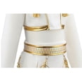 thumbnail image 4 of Kpop Singer Stage Performance Outfit with Top and Pants Halloween Cosplay Costume, 4 of 7