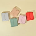 thumbnail image 5 of Slim Pu Leather Wallet For Women Accordion Wallet Credit Card Holder Zipper Coin Pocket - red, 5 of 5