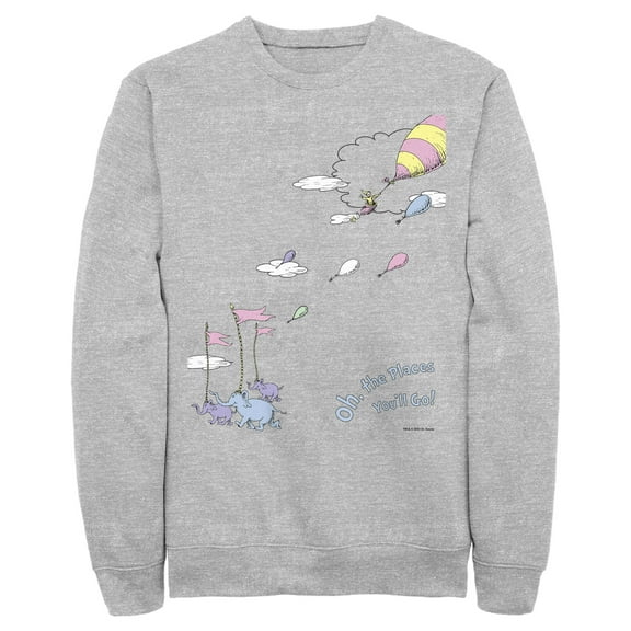 Men's Dr. Seuss Oh The Places You'll Go Scene Sweatshirt