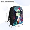 thumbnail image 4 of Goofa The Nightmare Before Christmas Pattern Large Capacity Backpack – Padded Laptop Compartment, Ergonomic Design for School, Work, Travel, and Outdoor Activities, 4 of 8