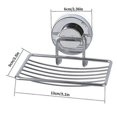 thumbnail image 5 of Suction Cup Soap Holder Drain Stainless Steel Wall Mounted Soap Dish Accessories|soap Dishes, 5 of 5