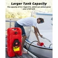 thumbnail image 6 of 2025 New Fuel Caddy 15 Gallon, Portable Gasoline Tank Container With Manual Fuel Transfer Pump, 10ft Long Hose & Wheels, Portable Gas Tank for Cars, Lawn Mowers, Boats, 6 of 7