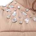 thumbnail image 2 of Richie House Little Girls Brown Bejeweled Padded Coat 3, 2 of 2