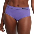 thumbnail image 2 of Hanes Women's Originals Hi-Leg Bikini Underwear, Seamless Rib Bikini, Assorted Colors, 6-Pack, 2 of 5