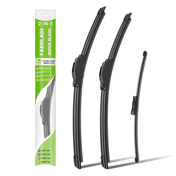 FARRLADI Silicone Windshield Wipers Replacement for Kia Soul 2020-2025,Original Equipment Automotive Replacement Wiper Blades - 24" 20" 10"(3 Pack)