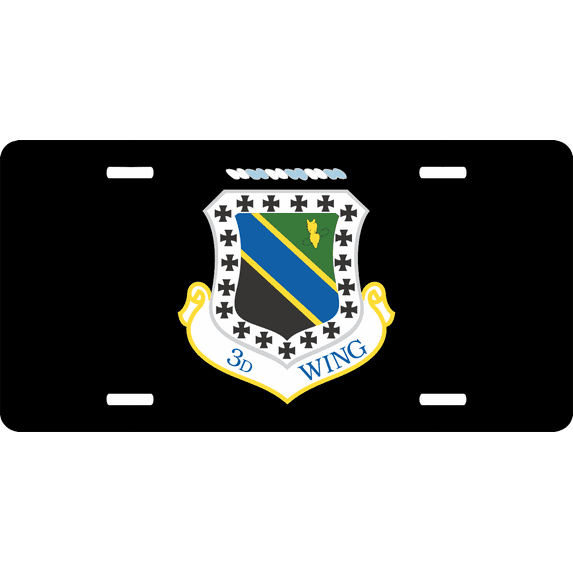 U.S. Air Force 3rd Wing License Plate