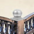 thumbnail image 4 of Soimiss Metal Fence Post Cap Silver Waterproof Fence Post Accessory with Easy Installation, 4 of 8