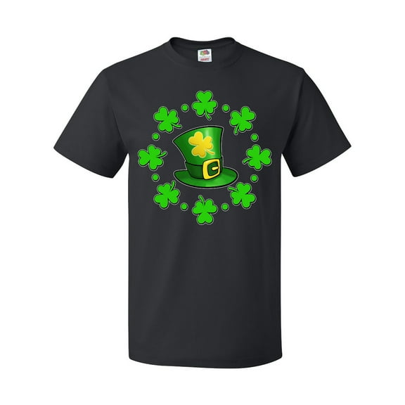 Inktastic St. Patricks Day Shamrocks and Hat T-Shirt