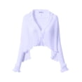 thumbnail image 4 of AHMOMEI Elegant Pleated Chiffon Shawl, Lightweight Shoulder Wrap Scarf for Evening Dresses, Weddings & Formal Events (Light Purple), 4 of 7