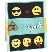 Sizzix Thinlits W/Textured Impressions By Lindsey Serata-Smile Emojis