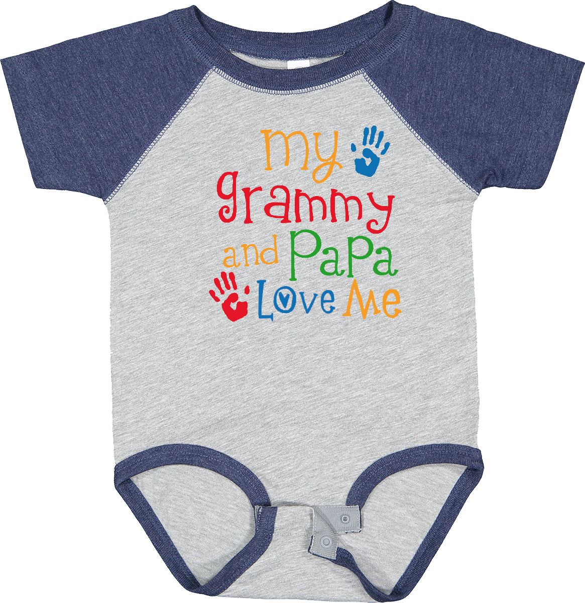Inktastic Grammy and Papa Love Me Boys or Girls Baby Bodysuit