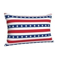 thumbnail image 2 of Kll American Patriotic Stars And Stripes Pillow Covers Envelope Closure,Super Soft And Cozy Fuzzy Fleece Pillow Case Cover 20"X30", 2 of 9
