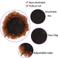 thumbnail image 4 of Pièces de Cheveux Courtes Crépus Bouclés Chignon Afro Bouffant Cordon Extension Queue de Cheval Synthétique Queue de Cheval Bouclée Postiche Chignon, 4 of 5
