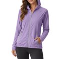 thumbnail image 3 of Women's Hoodie Full Zip Up 2026 Lightweight Breathable Open Front Jacket Cover Up for Summer Beach Outfits Drop Shoulder Outerwear Tops, 3 of 9