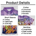 thumbnail image 5 of Scooby-Doo Men's Hawaiian Shirt Short Sleeve Casual Summer Beach Aloha Shirt Button Down Hawaii Shirts, 5 of 7